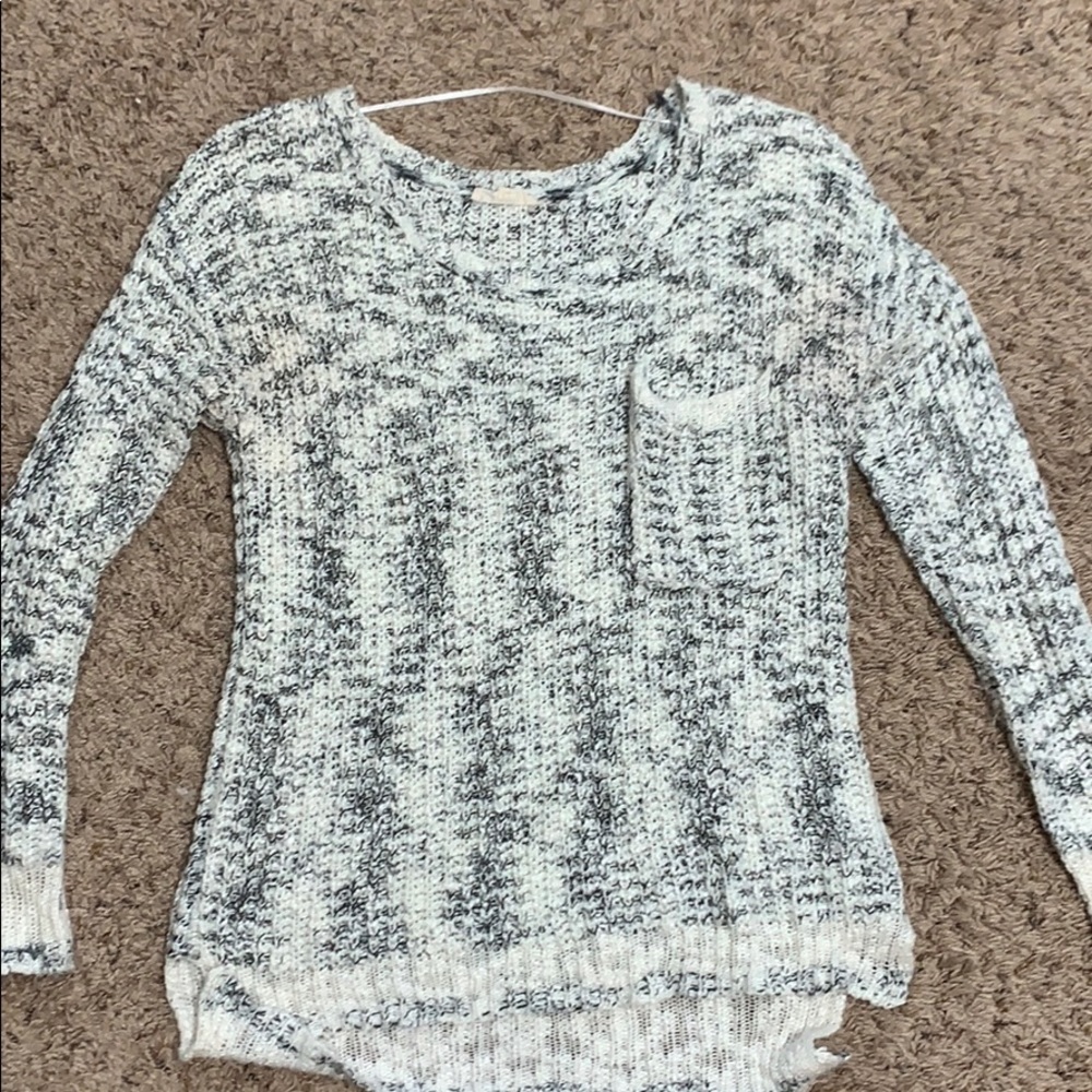 Black & White Light Sweater